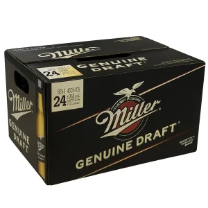 Miller Genuine Draft - 24 Pack Bottles